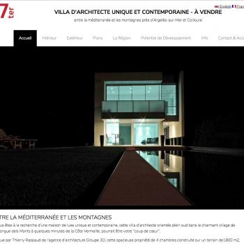 Architect designed villa for sale - Villelongue del Monts